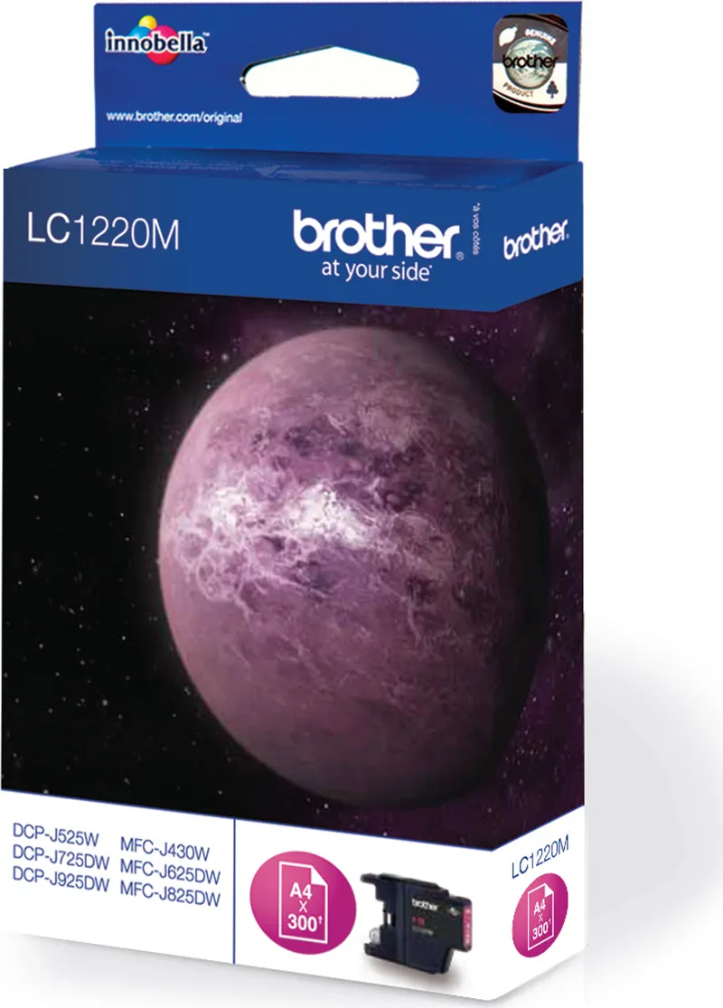 Alternativ bild 0 för Brother Bläckpatron, LC 1220M, magenta, singelförpackning, LC-1220M