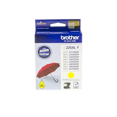 Alternativ bild 0 för Brother Bläckpatron LC-225XLY, gul