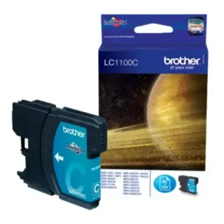 Produktfoto för Brother Bläckpatron LC1100 C, LC-1100C, Innobella™-bläck, cyan, singelförpackning