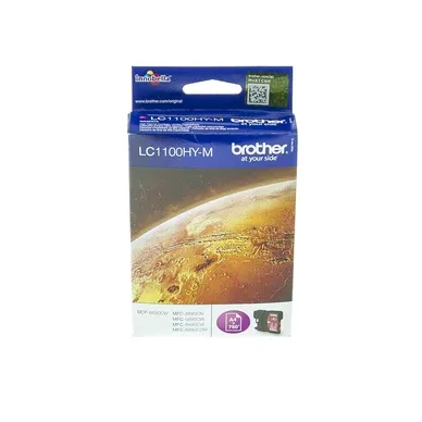 Alternativ bild 0 för Brother Bläckpatron LC1100HY M, LC-1100HYM, Innobella™-bläck, magenta, singelförpackning, hög kapacitet