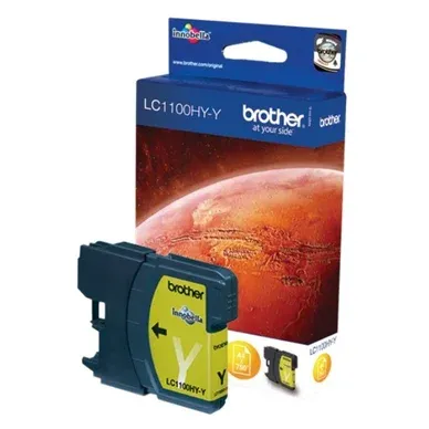 Alternativ bild 0 för Brother Bläckpatron LC1100HY Y, LC-1100HYY, Innobella™-bläck, gul, singelförpackning, hög kapacitet