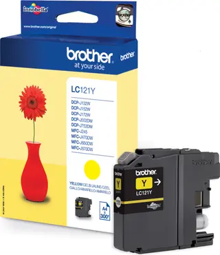Produktfoto för Brother Bläckpatron, LC121 M, LC-121M, Innobella™, magenta, singelförpackning
