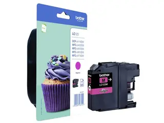 Produktfoto för Brother Bläckpatron, LC123 M, LC-123M, Innobella™, magenta, singelförpackning