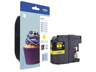 Produktfoto för Brother Bläckpatron, LC123 Y, LC-123Y, Innobella™, gul, singelförpackning