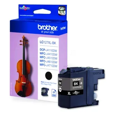 Alternativ bild 0 för Brother Bläckpatron, LC127XL BK, LC-127XLBK, Innobella™, svart, singelförpackning, hög kapacitet