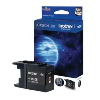 Produktfoto för Brother Bläckpatron, LC1280XL BK, LC-1280XLBK, Innobella™, svart, singelförpackning, hög kapacitet
