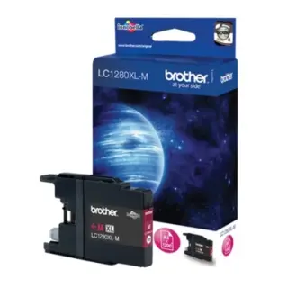 Produktfoto för Brother Bläckpatron, LC1280XL M, LC-1280XLM, Innobella™, magenta, singelförpackning, hög kapacitet