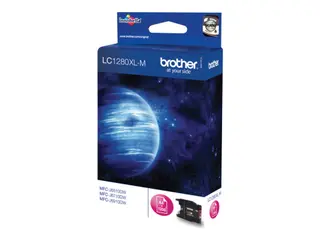 Produktfoto för Brother Bläckpatron, LC1280XL M, LC-1280XLM, Innobella™, magenta, singelförpackning, hög kapacitet