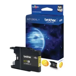 Produktfoto för Brother Bläckpatron, LC1280XL Y, LC-1280XLY, Innobella™, gul, singelförpackning, hög kapacitet