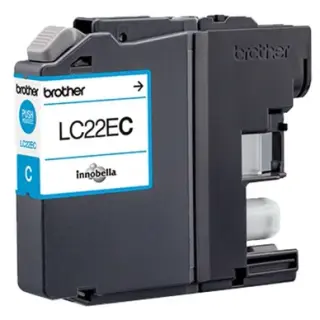 Produktfoto för Brother Bläckpatron LC22EC Cyan