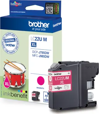 Produktfoto för Brother Bläckpatron LC22UM Magenta