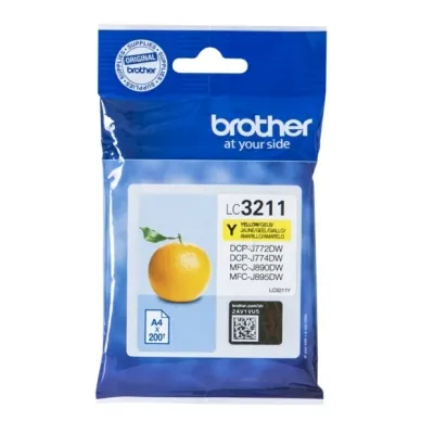Alternativ bild 0 för Brother Bläckpatron LC3211 Gul
