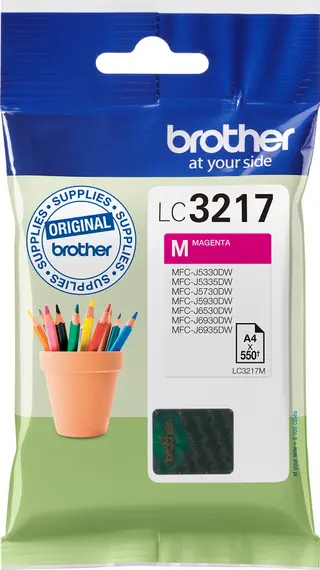 Produktfoto för Brother Bläckpatron LC3217M Magenta