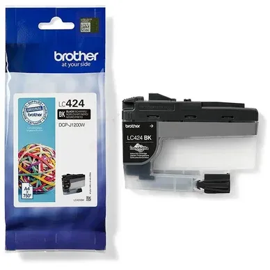 Alternativ bild 0 för Brother Bläckpatron LC424BK svart