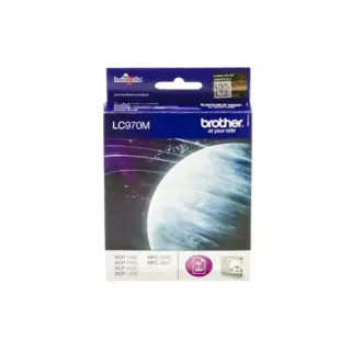 Produktfoto för Brother Bläckpatron LC970 M, LC-970M, Innobella™-bläck, magenta, singelförpackning