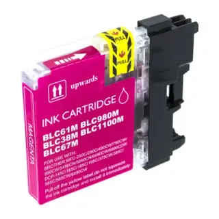 Produktfoto för Brother Bläckpatron LC980 M, LC-980M, Innobella™-bläck, magenta, singelförpackning