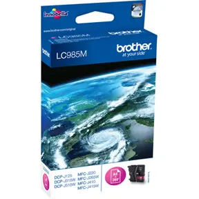 Produktfoto för Brother Bläckpatron, LC985 M, LC-985M, Innobella™, magenta, singelförpackning