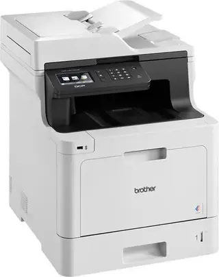 Produktfoto för Brother DCP-L8410CDW - Multifunktionsskrivare - färg - laser - 215.9 x 355.6 mm (original) - A4/Legal (media) - upp till 31 sidor/minut (kopiering) - upp till 31 sidor/minut (utskrift) - 300 ark - USB 2.0, Gigabit LAN, Wi-Fi(n), USB-värd