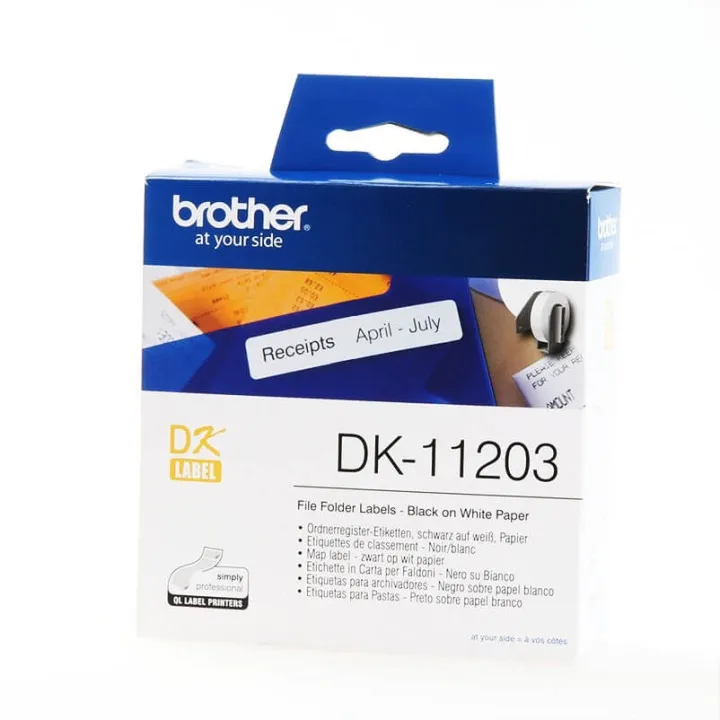 Alternativ bild 0 för Brother Etikett DK11203 17x87 mm