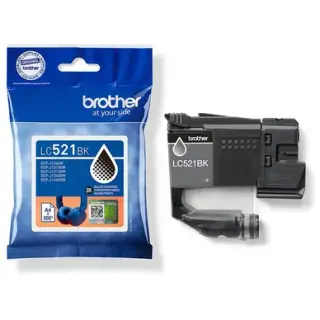 Produktfoto för Brother LC-521 Bläckpatron, svart