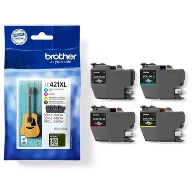 Alternativ bild 0 för Brother LC421 Multipack XL BK/C/M/Y, 500 sidor