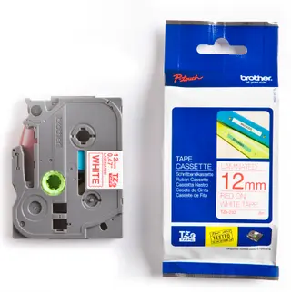 Produktfoto för Brother Tape TZE232 12mm röd på vit