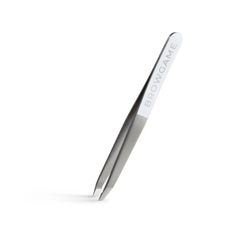 Bild 2 för Browgame Cosmetics Original Tweezer Slanted - White