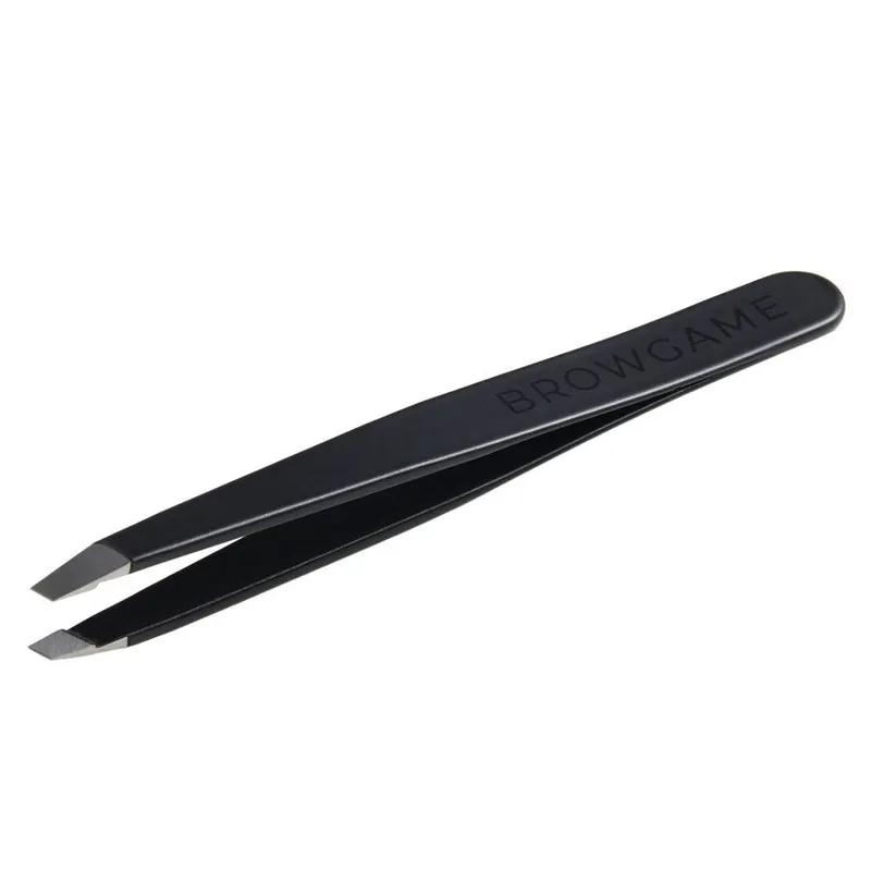 Bild 3 för Browgame Cosmetics Signature Tweezer Slanted - Soft Touch Blackout