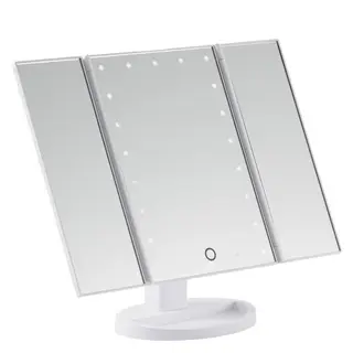 Produktfoto för Browgame Cosmetics Tri Folded Lighted Makeup Mirror