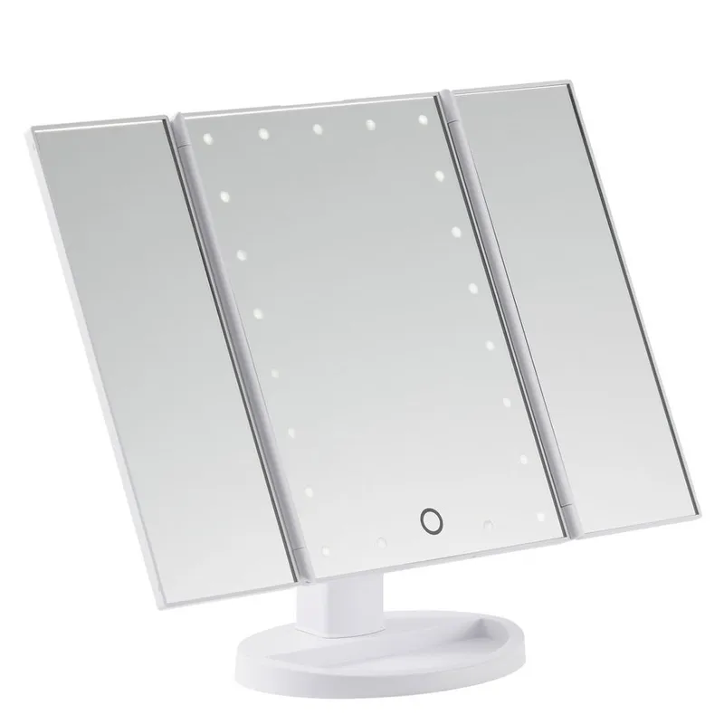 Bild 1 för Browgame Cosmetics Tri Folded Lighted Makeup Mirror
