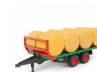 Produktfoto för Bruder Bale transport trailer with 8 round bales