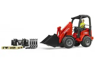 Produktfoto för Bruder Schäffer Compact loader 2630 with figure and accessories
