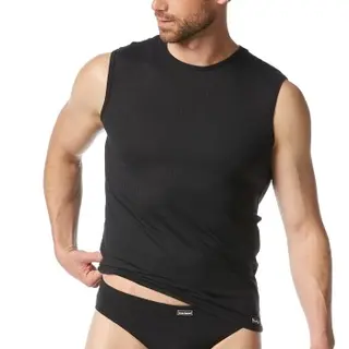 Produktfoto för Bruno Banani Check Line 2 0 Tanktop Svart polyamid Large Herr