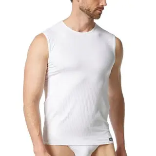 Produktfoto för Bruno Banani Check Line 2 0 Tanktop Vit polyamid Large Herr