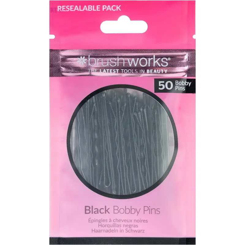 Bild 1 för Brushworks Black Bobby Pins