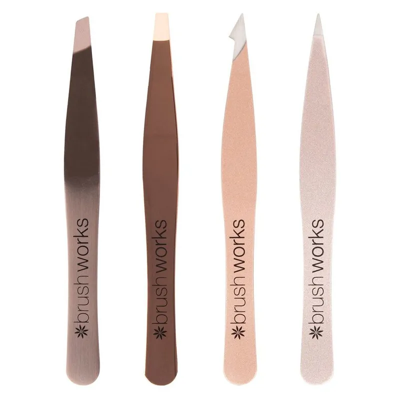 Bild 1 för Brushworks HD Combination Tweezer Set Gold Set  Gold