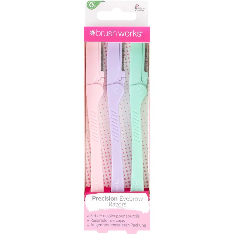 Bild 1 för Brushworks Pastel Eye Brow Razors 3-pack