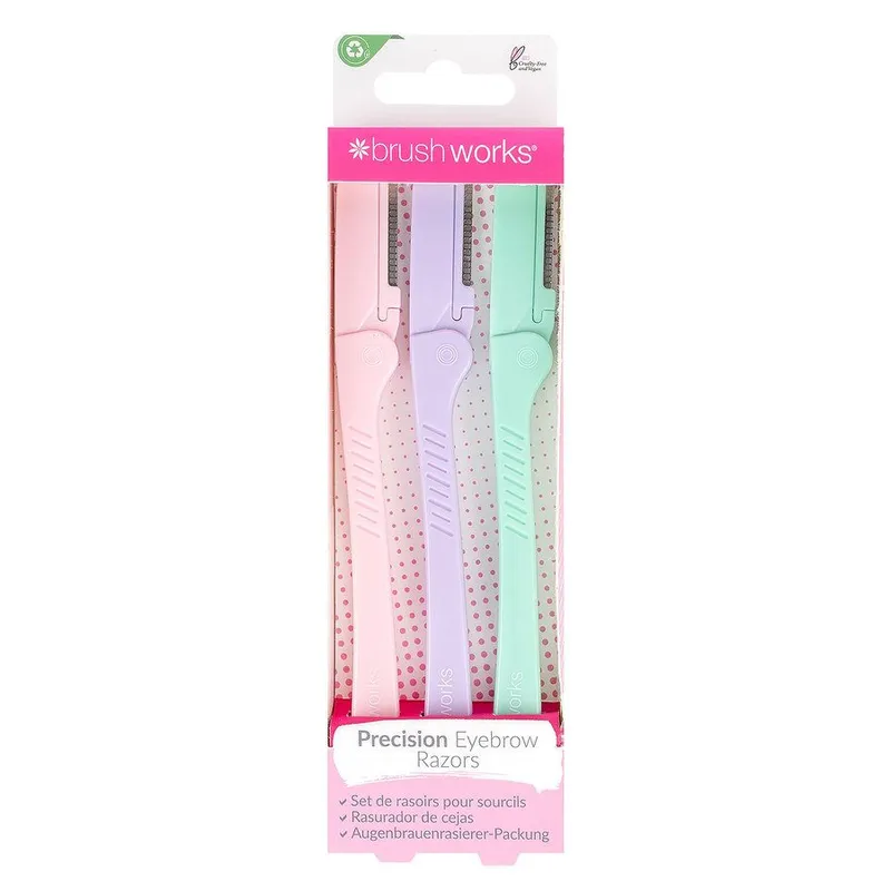 Bild 2 för Brushworks Pastel Eye Brow Razors 3-pack