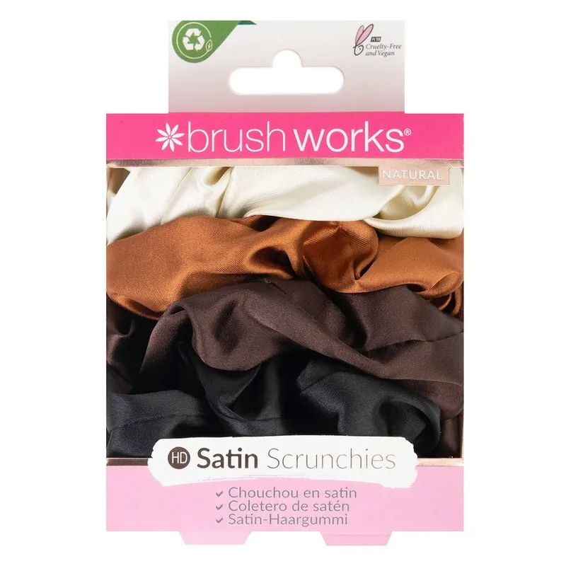 Bild 2 för Brushworks Satin Scrunchies