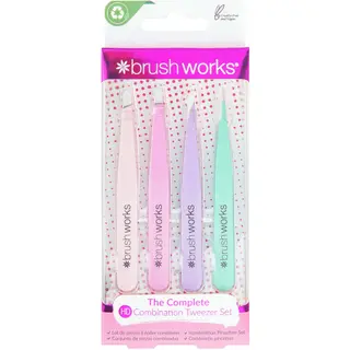 Produktfoto för Brushworks The Complete Tweezer Set Pastel