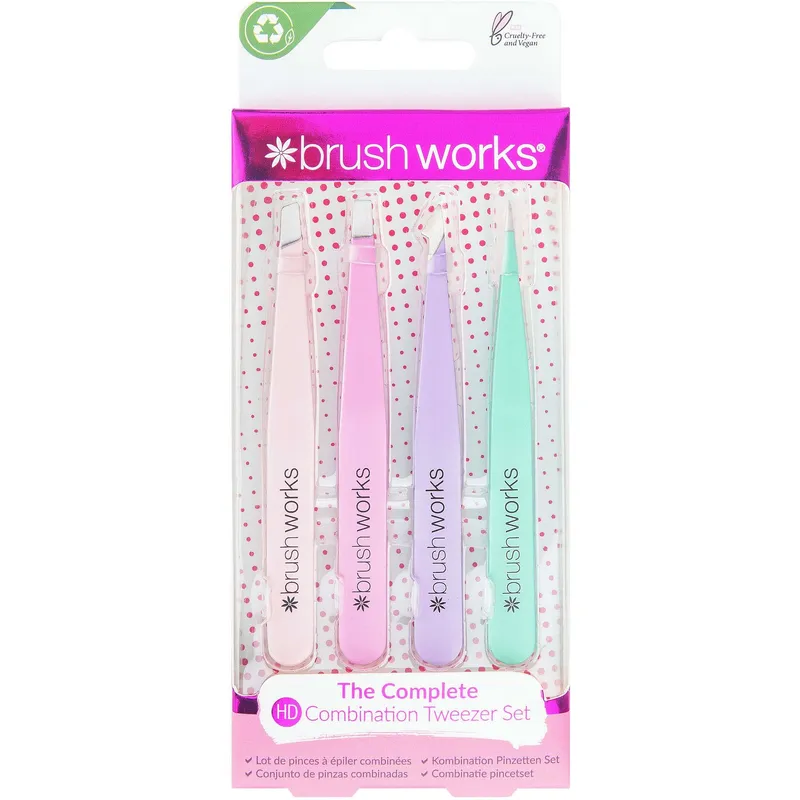 Bild 1 för Brushworks The Complete Tweezer Set Pastel