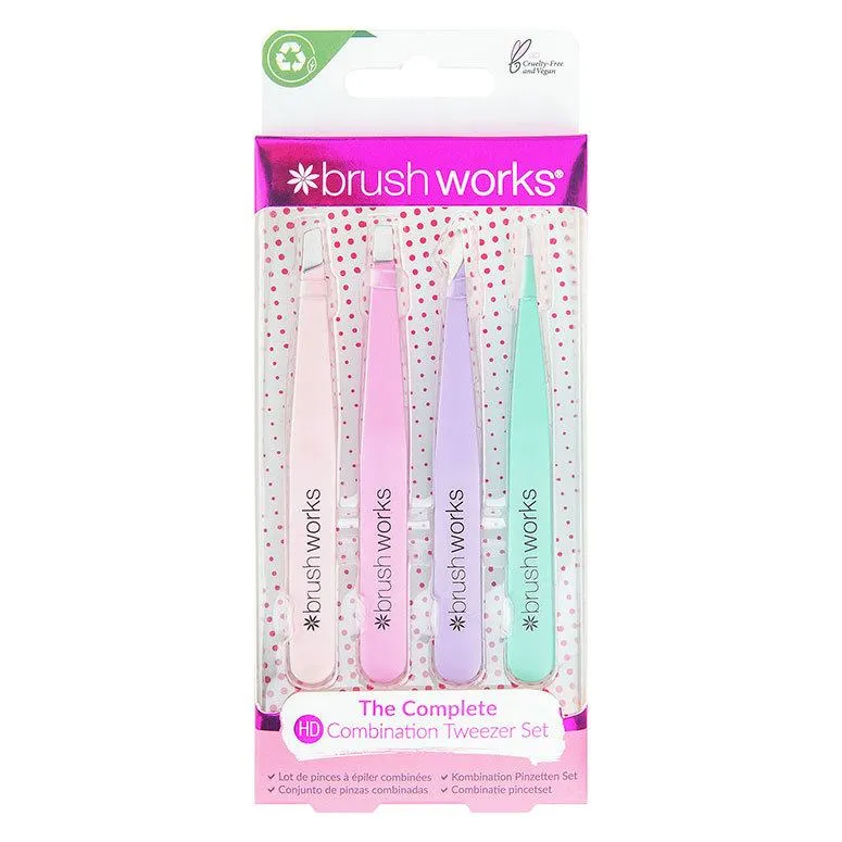 Bild 2 för Brushworks The Complete Tweezer Set Pastel