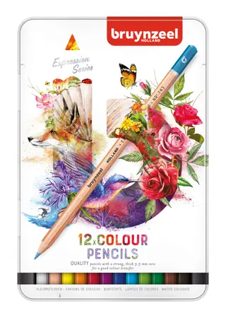 Produktfoto för Bruynzeel Expression colour pencil tin | 12 colours