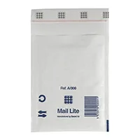 Alternativ bild 0 för Bubbelpåse Mail Lite A0 110x160 mm vit, 100 st
