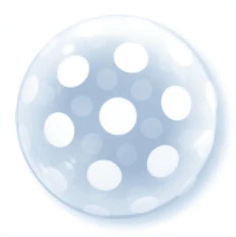 Alternativ bild 0 för Bubblaballong vita prickar