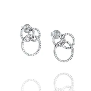 Produktfoto för Bubbles & Stars Ear Vitguld