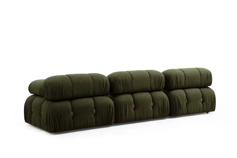 Bild 2 för Bubblig Divansoffa 3-sits 288 cm Belgin - Grön