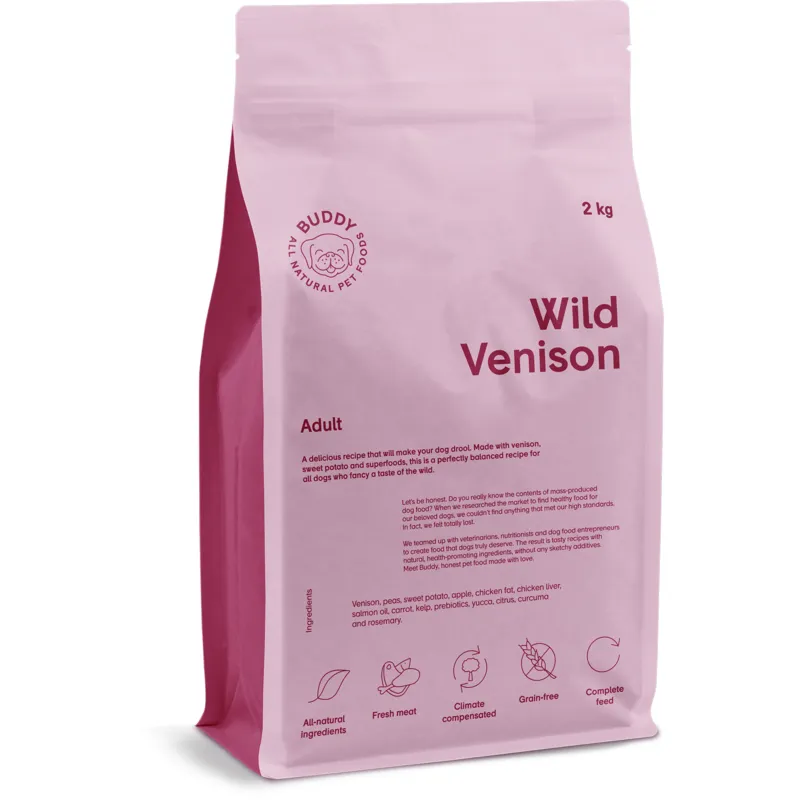 Bild 1 för Buddy Pet Foods Buddy Wild Venison 2 kg