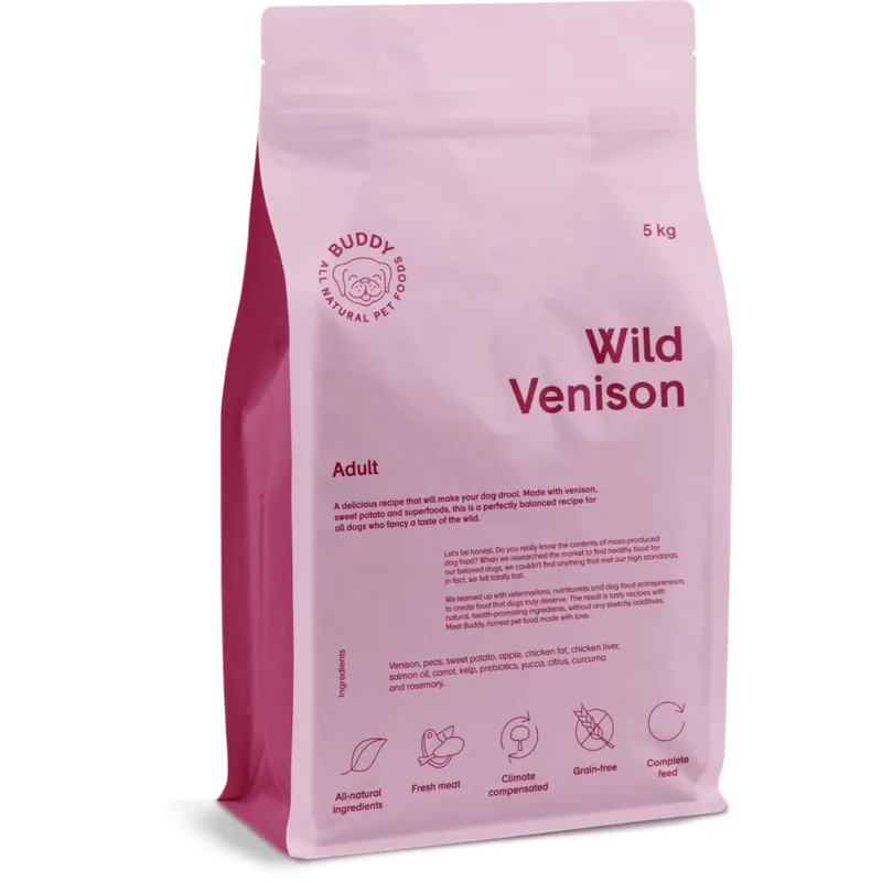 Bild 1 för Buddy Pet Foods Buddy Wild Venison 5 kg