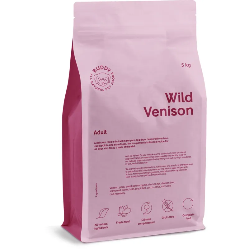 Bild 2 för Buddy Pet Foods Buddy Wild Venison 5 kg